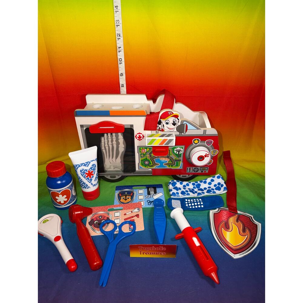 Melissa & Doug PAW Patrol Marshall Wooden Rescue Vet Caddy